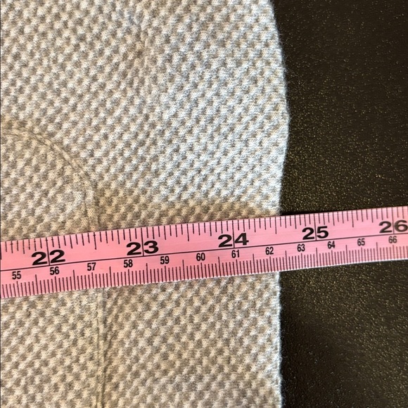 Talbots Heather Gray Knit Blazer Size 12 Soft Stretch Workwear Jacket - Picture 6 of 7